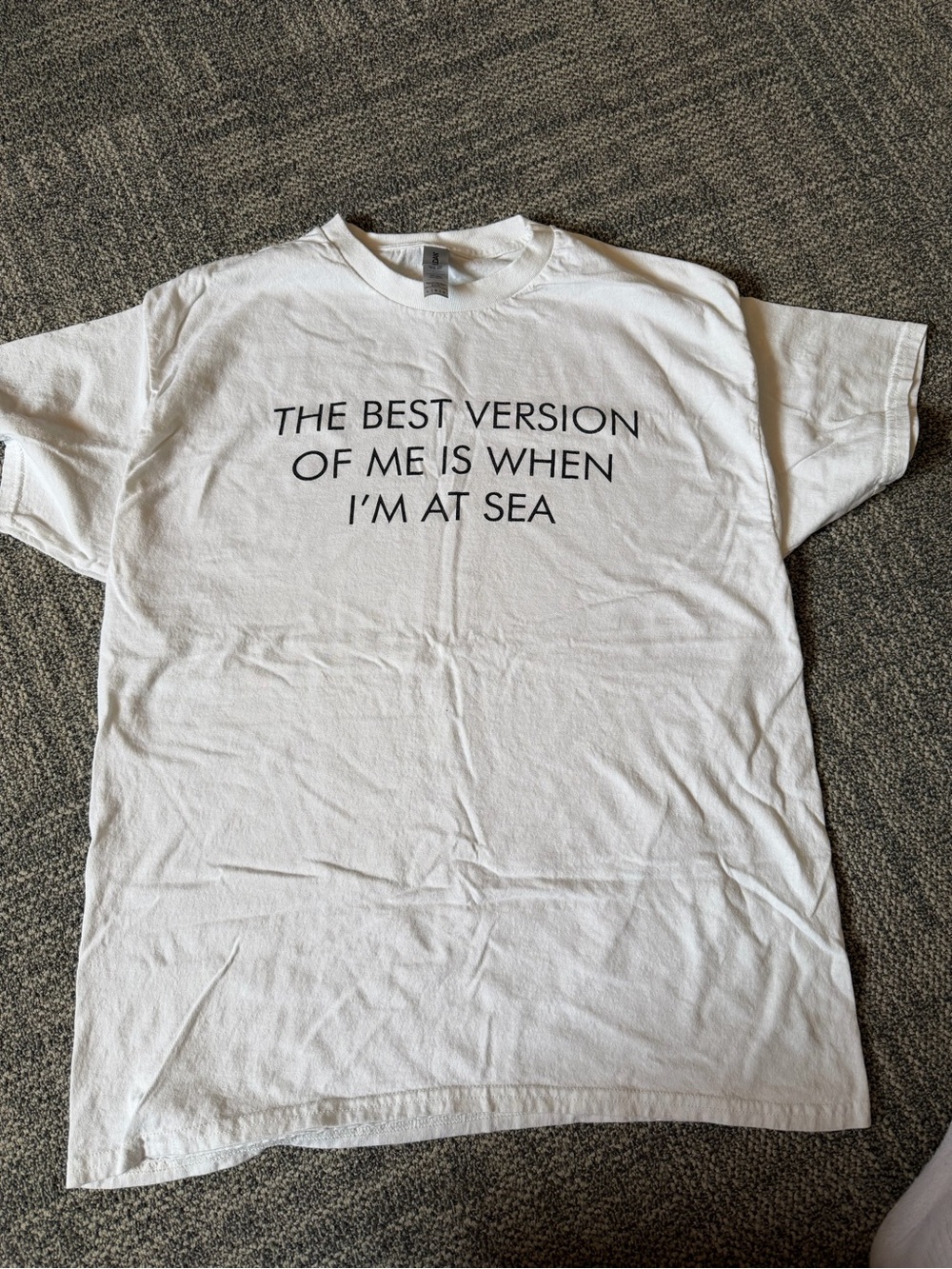 NCL Gildan White Graphic Tee “The Best Version of Me Is When I’m at Sea”